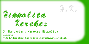 hippolita kerekes business card